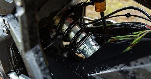 Triumph Trident 660 Rear Suspension View