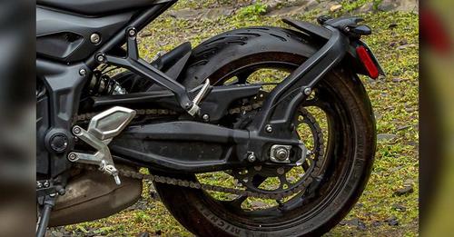 Triumph Trident 660 Rear Tyre View