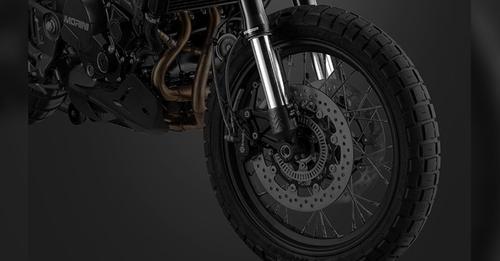Moto Morini X Cape Tyre View