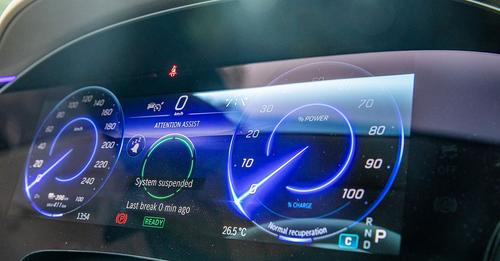 Mercedes Benz EQS 580 4MATIC Speedometer