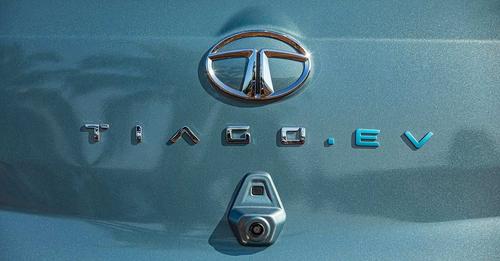 Tata Tiago EV logo boot