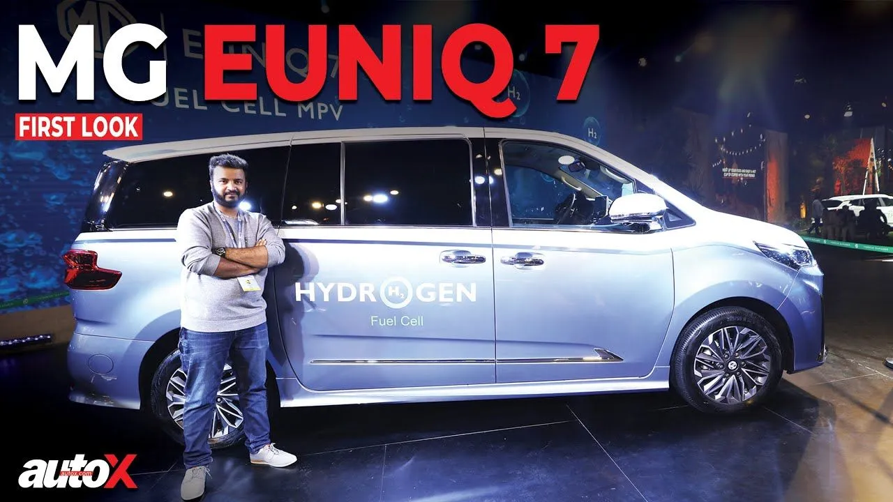 MG Euniq 7 All New Hydrogen Fuel Cell Electric Car First Look Auto Expo 2023 AutoX