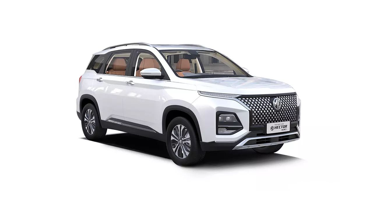 MG Hector Plus Candy White