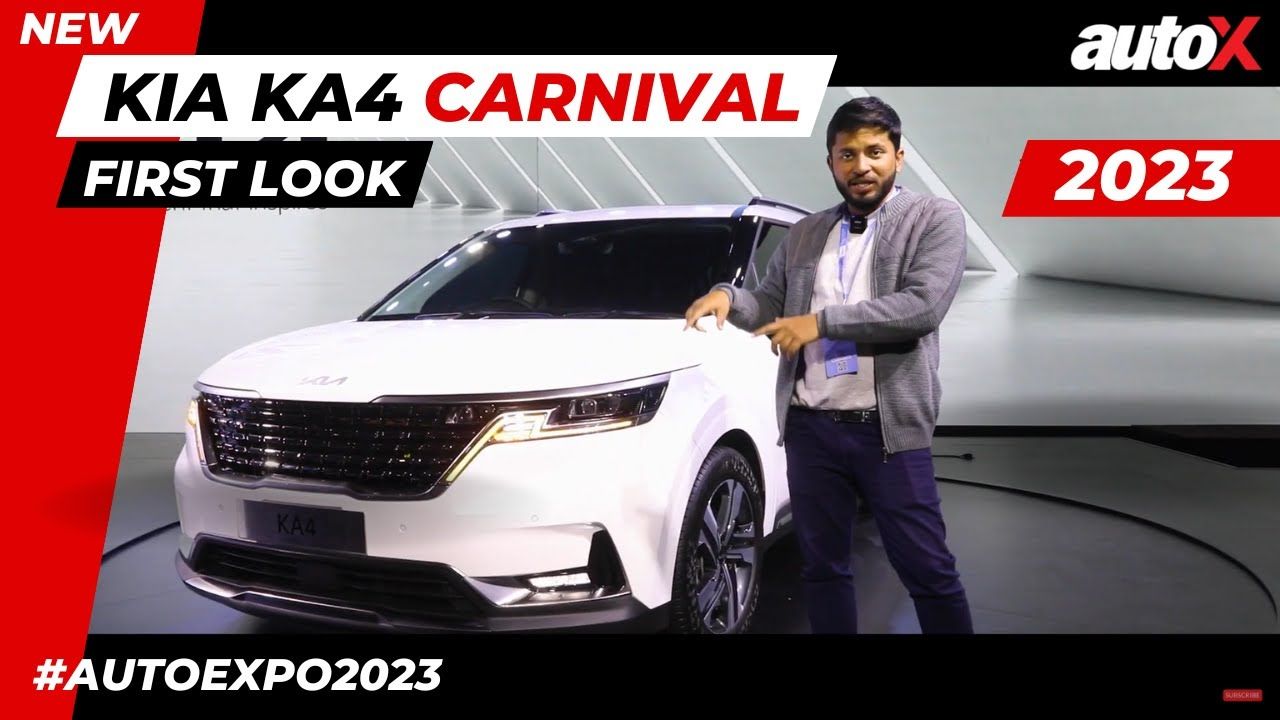 New Kia KA4 Kia Carnival 2023 Makes India Debut At Auto Expo 2023 AutoX