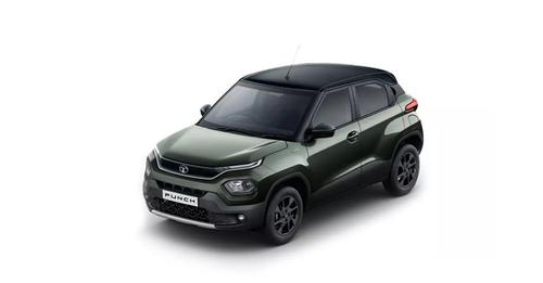 Tata Punch Foliage Green With Black Roof
