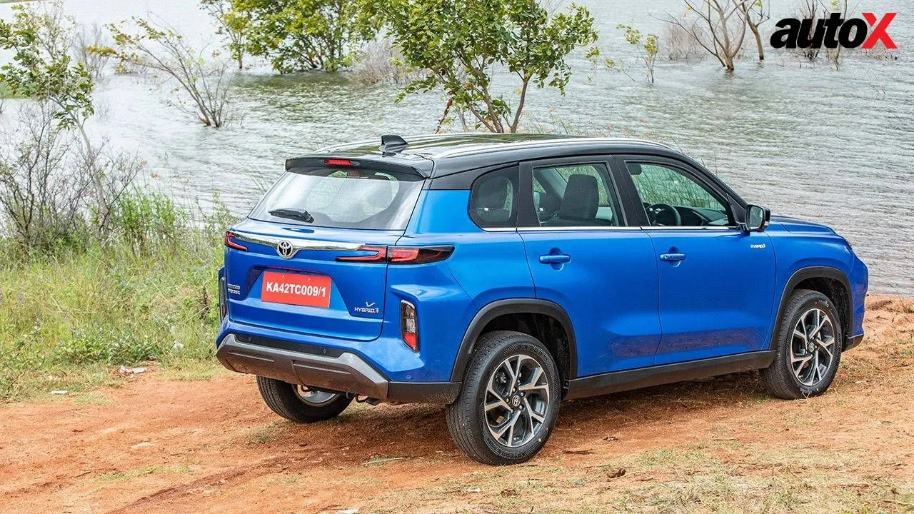 Toyota Urban Cruiser Hyryder Rear and Side View