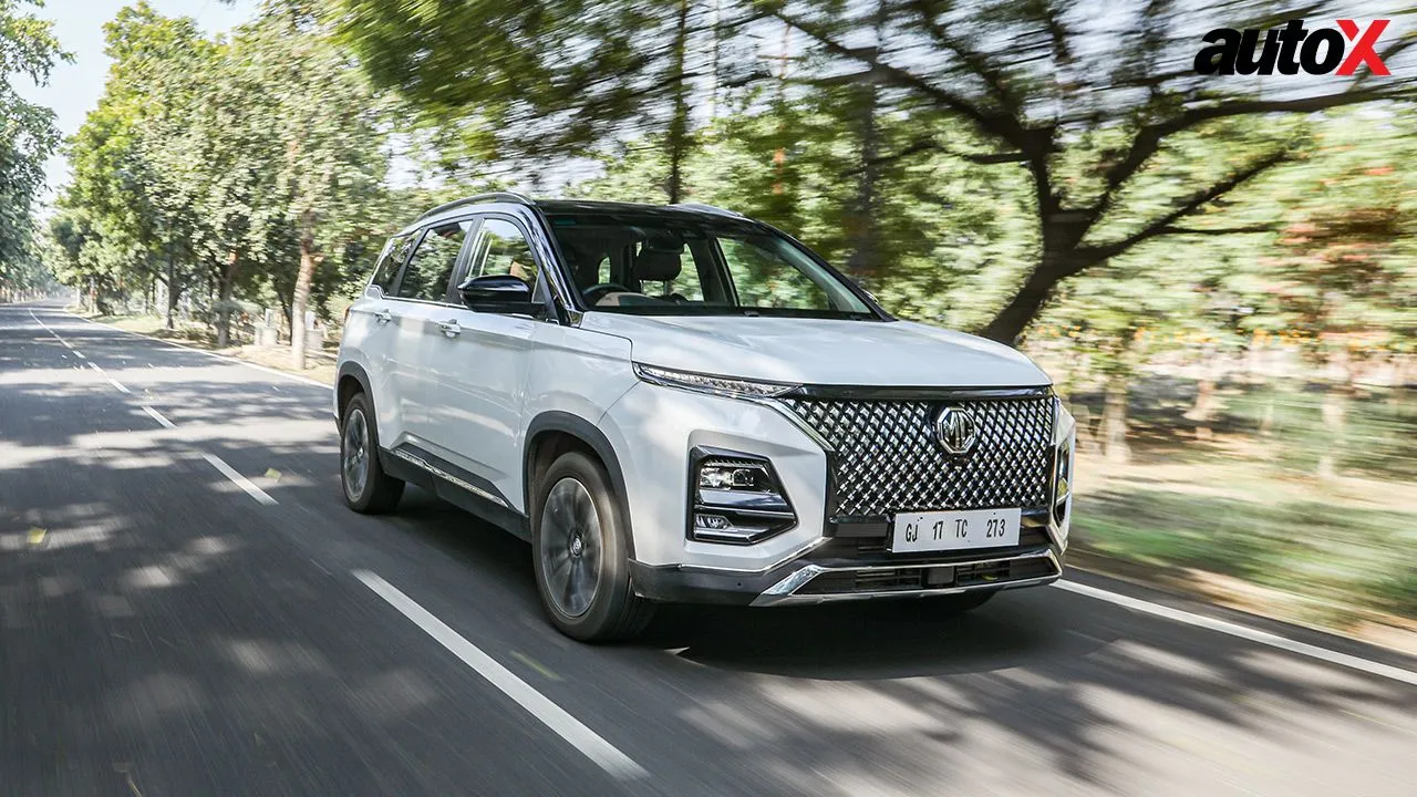 MG Hector Facelift Front Three Quarter Motion