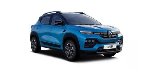 Renault Kiger Caspian Blue With Black Roof
