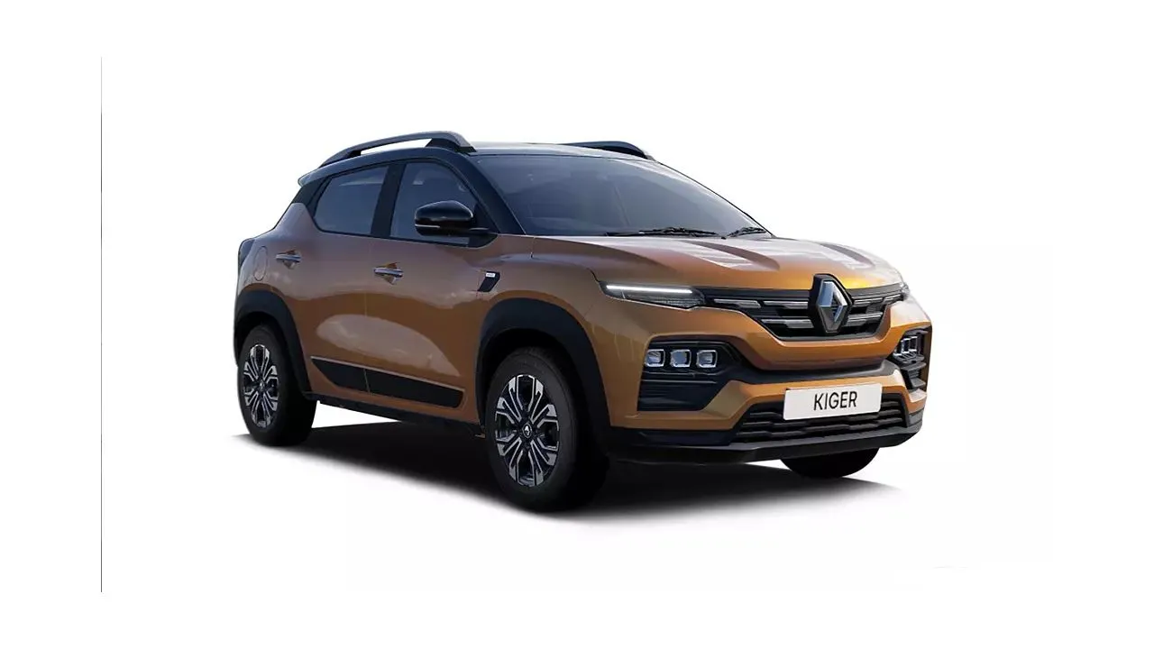 Renault Kiger Metal Mustard with Black Roof