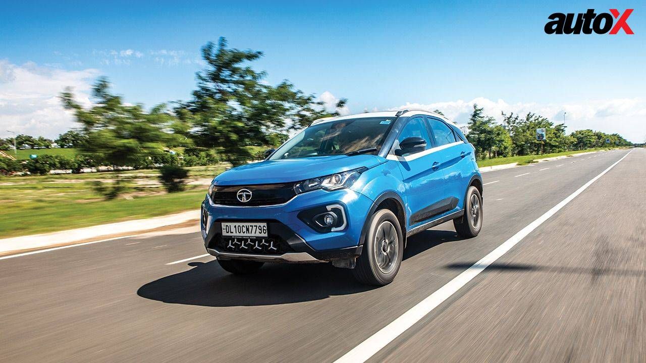 Tata Nexon Left side and Front View