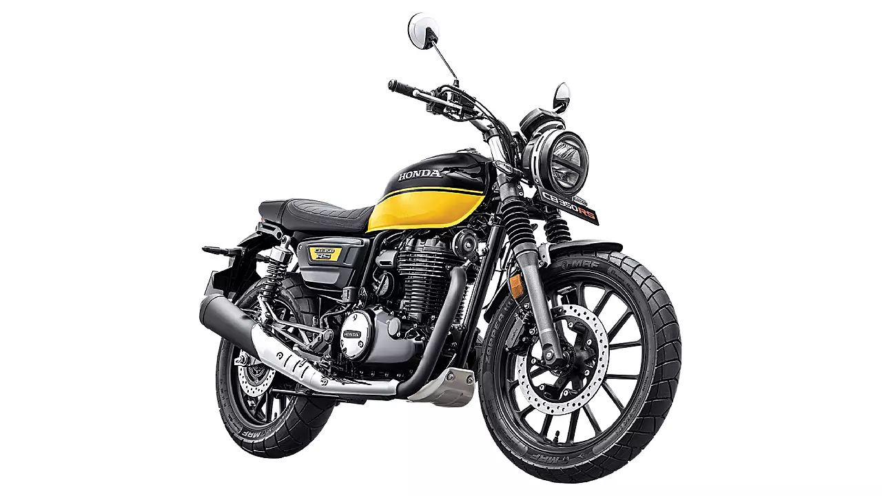 Honda CB350RS 2023 Black with Pearl Sports Yellow