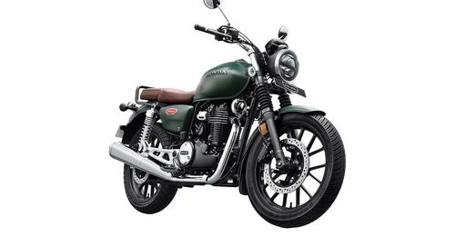 Honda Hness CB350 2023 Matte Marshal Green Metallic Dlx pro 