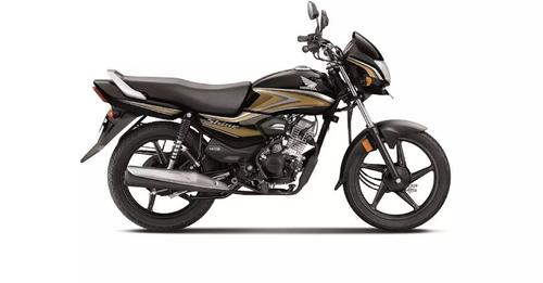 Honda Shine 100 Black with Gold Stripes
