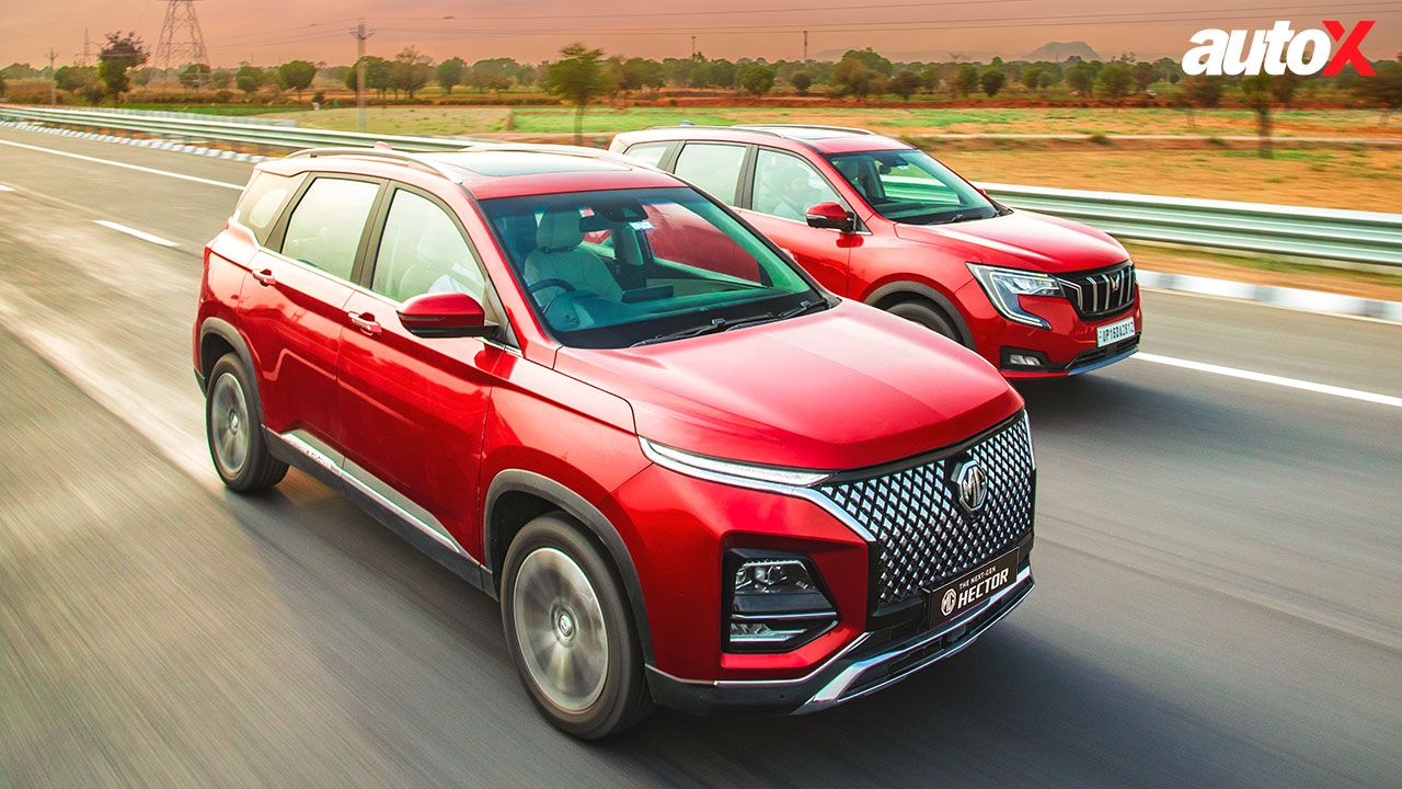 MG Hector Vs Mahindra XUV700 Front Three Quarter