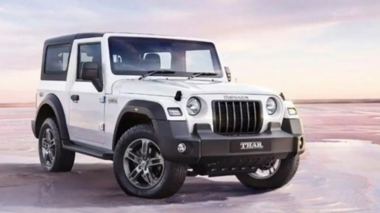 Mahindra Thar Right Side and Front View