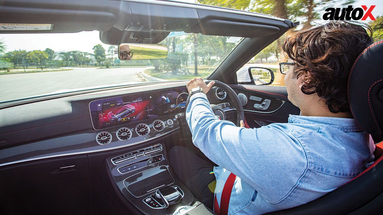 Mercedes AMG E 53 Cabriolet View Of Steering Console And Instrumentation