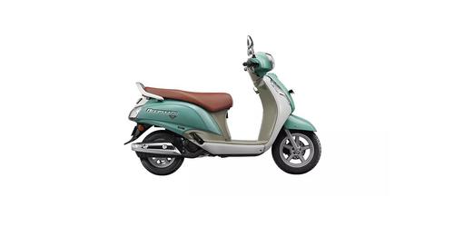 Suzuki Access 125 2023 Solid Ice Green Pearl Mirage White