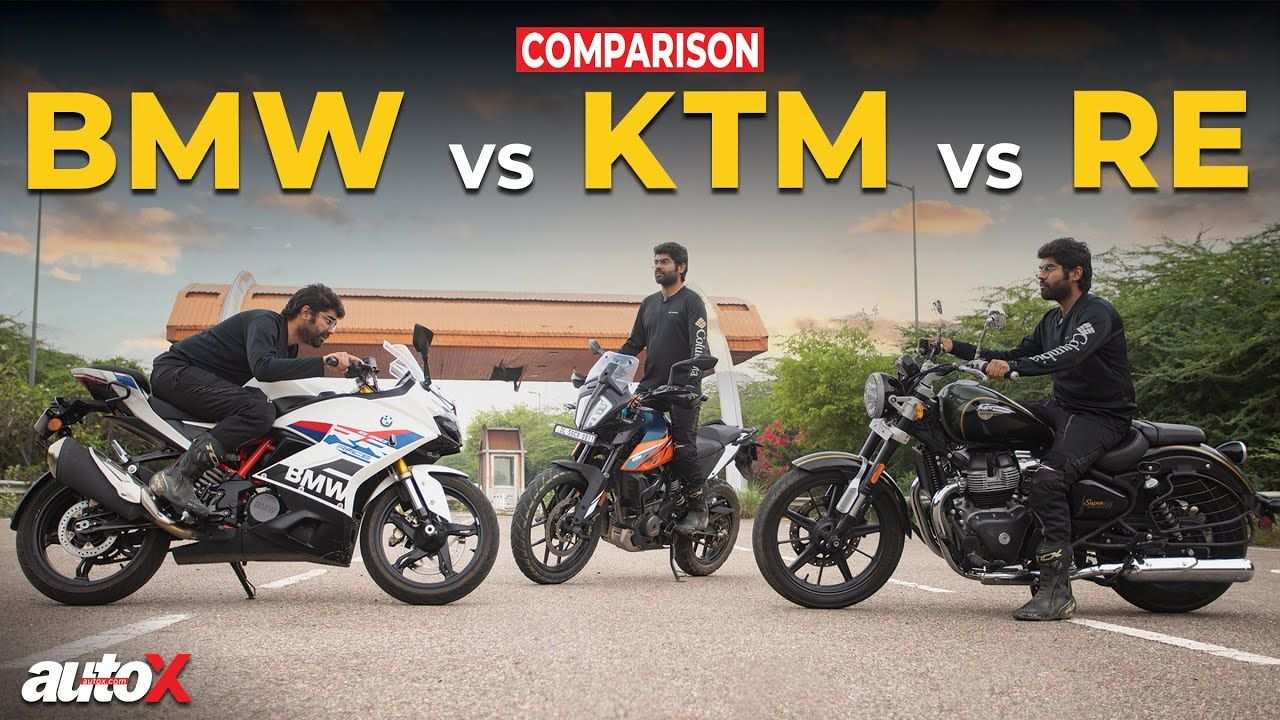 Royal Enfield Super Meteor 650 Vs KTM 390 Adventure Vs BMW G310 RR Comparison Test Review AutoX