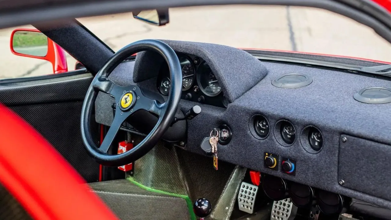Alain Prost Owned Ferrari F40 Interior 
