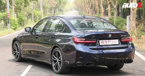 BMW M340i rear side profile
