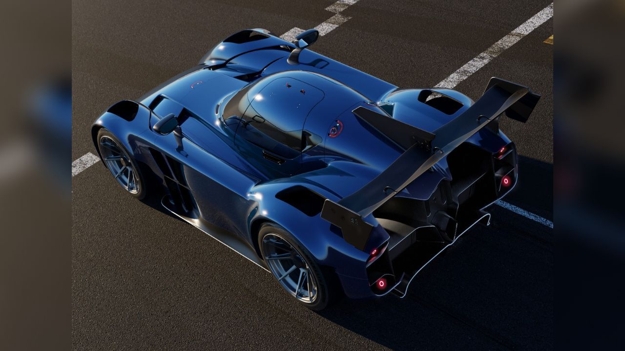 McMurtry Speirling Pure Fan Car Upper Rear Angle