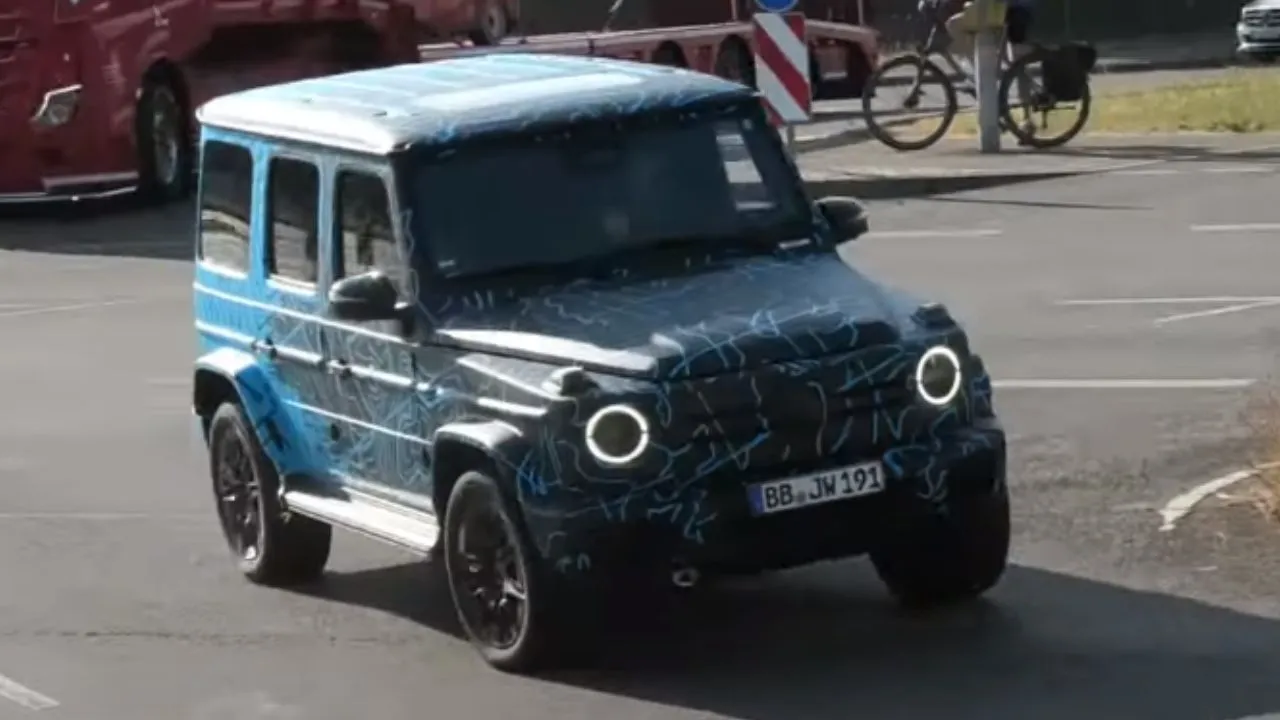 Mercedes Benz EQG Electric G Class Spied Front Angle Mercedes Benz EQG Electric G Class Spied Front Angle
