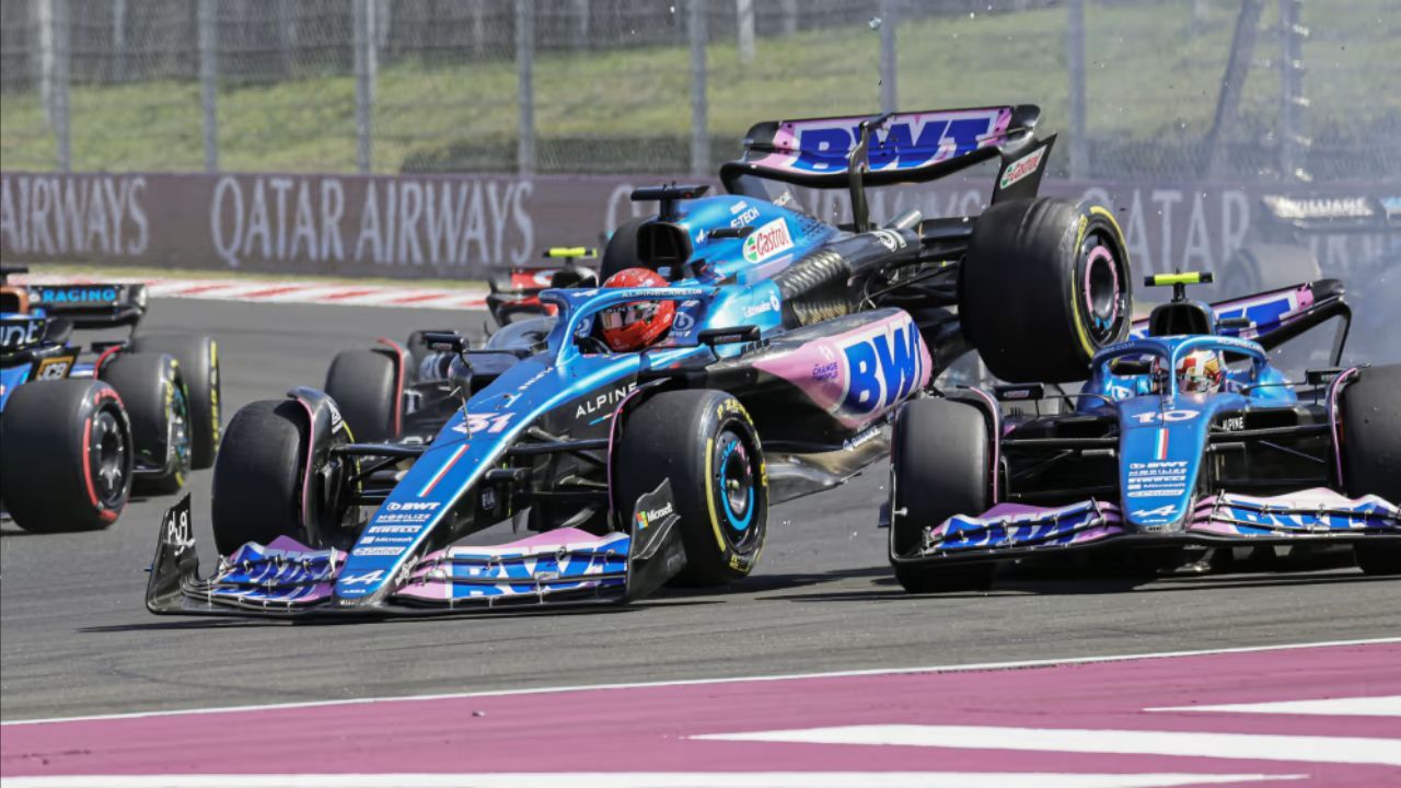 F1 Hungary ACCIDENT ALPINE
