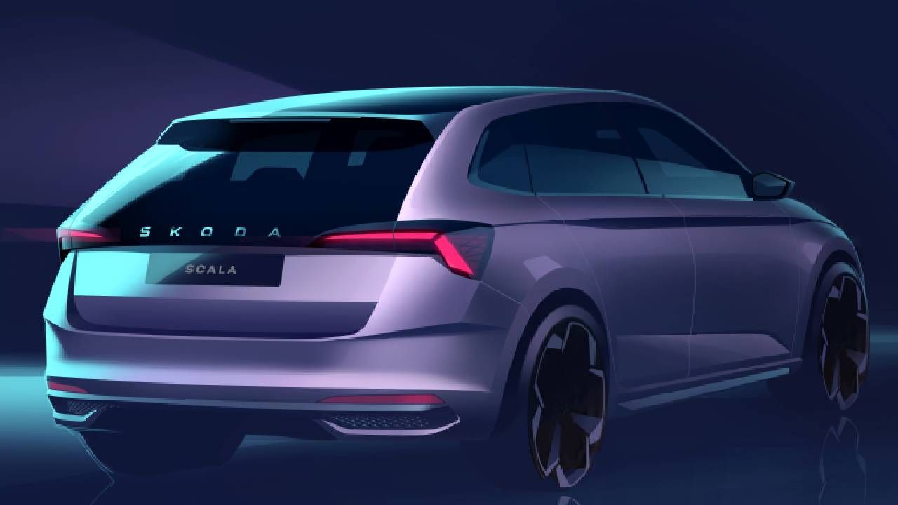 Skoda Scala Rear Sketch