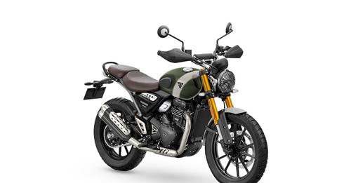 Triumph Scrambler 400 X Rear Left View