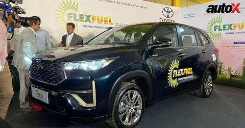Toyota Innova Hycross Flex-fuel Prototype Unveiled in India by
