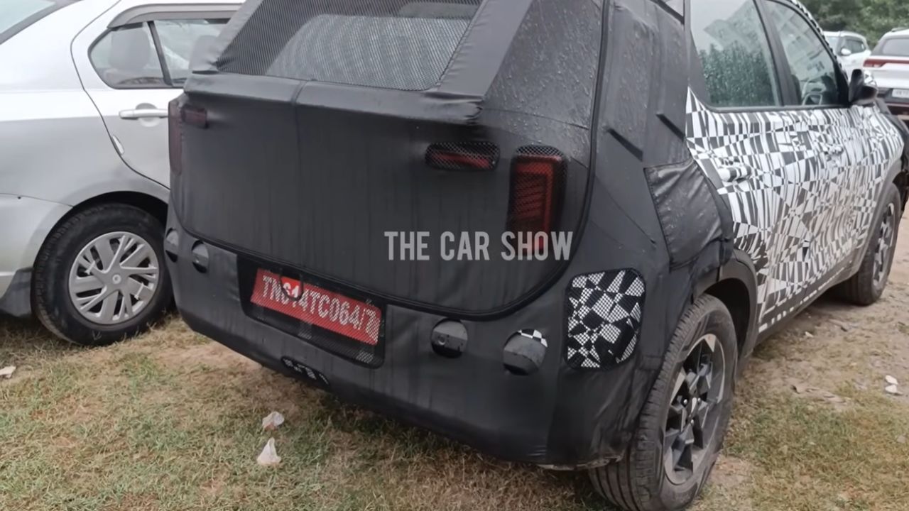 Kia Sonet Facelift Spied Rear