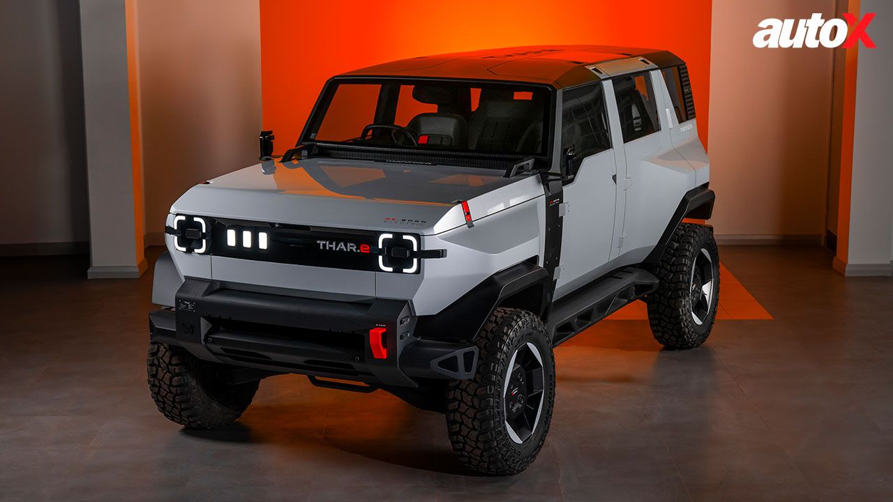 Mahindra Pik UP Thar e Front Three Quarter jpg