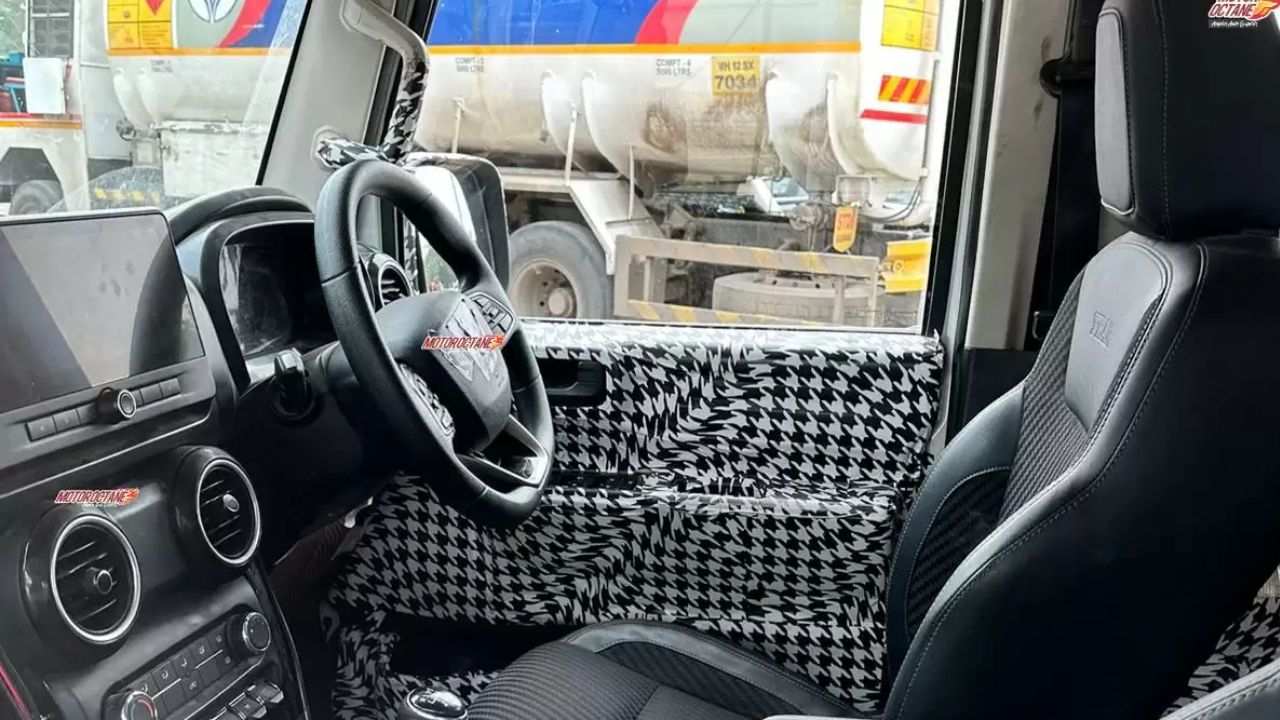 Mahindra Thar 5 Door Spy Interior