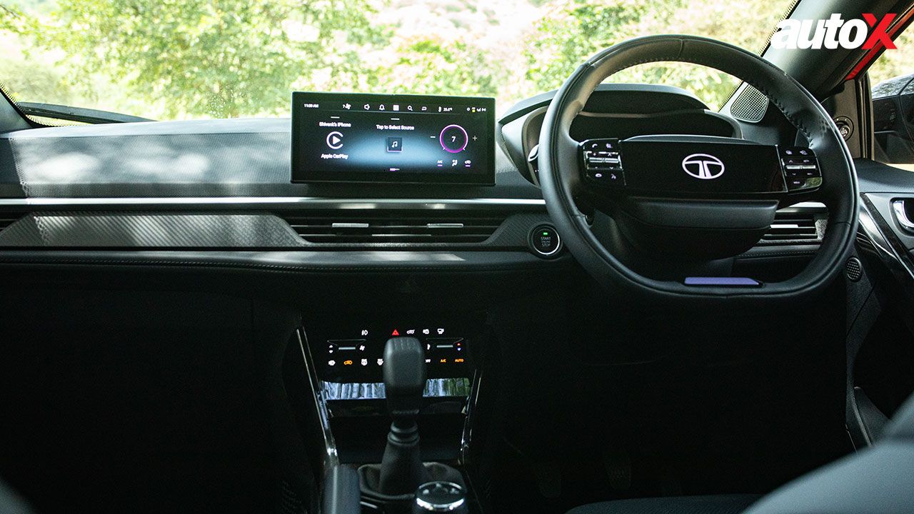 Tata Nexon View Of Steering Console And Instrumentation 