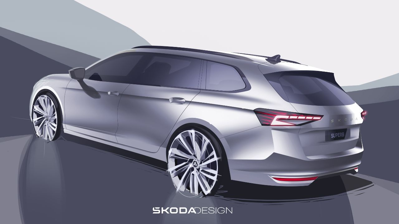 Next Gen Skoda Superb Rear