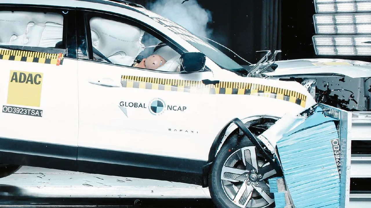 Tata Safari Harrier Crash Test