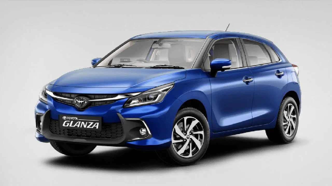 Toyota Glanza Left Side and Front View