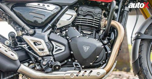 Triumph Scrambler 400 X Engine From Right