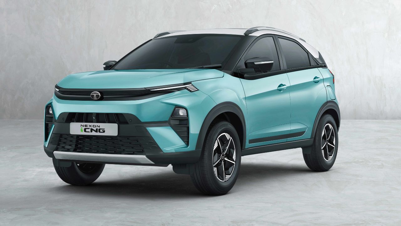 Tata Nexon CNG Front and Side Profile