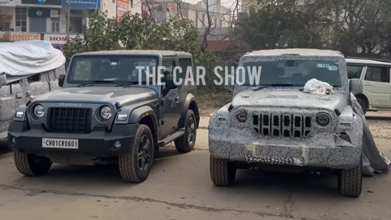 Front View of Mahindra Thar 5-Door & Thar 3-Door Front View of Mahindra Thar 5-Door & Thar 3-Door