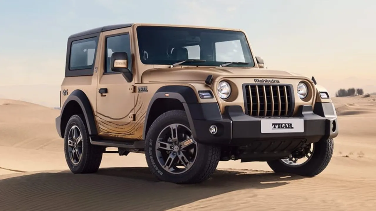 Mahindra Thar Right Side and Front View