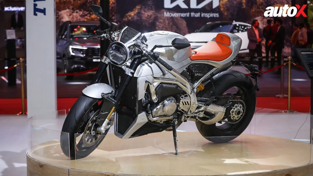 Norton V4CR Cafe Racer Bharat Mobility Expo Norton V4CR Cafe Racer Bharat Mobility Expo
