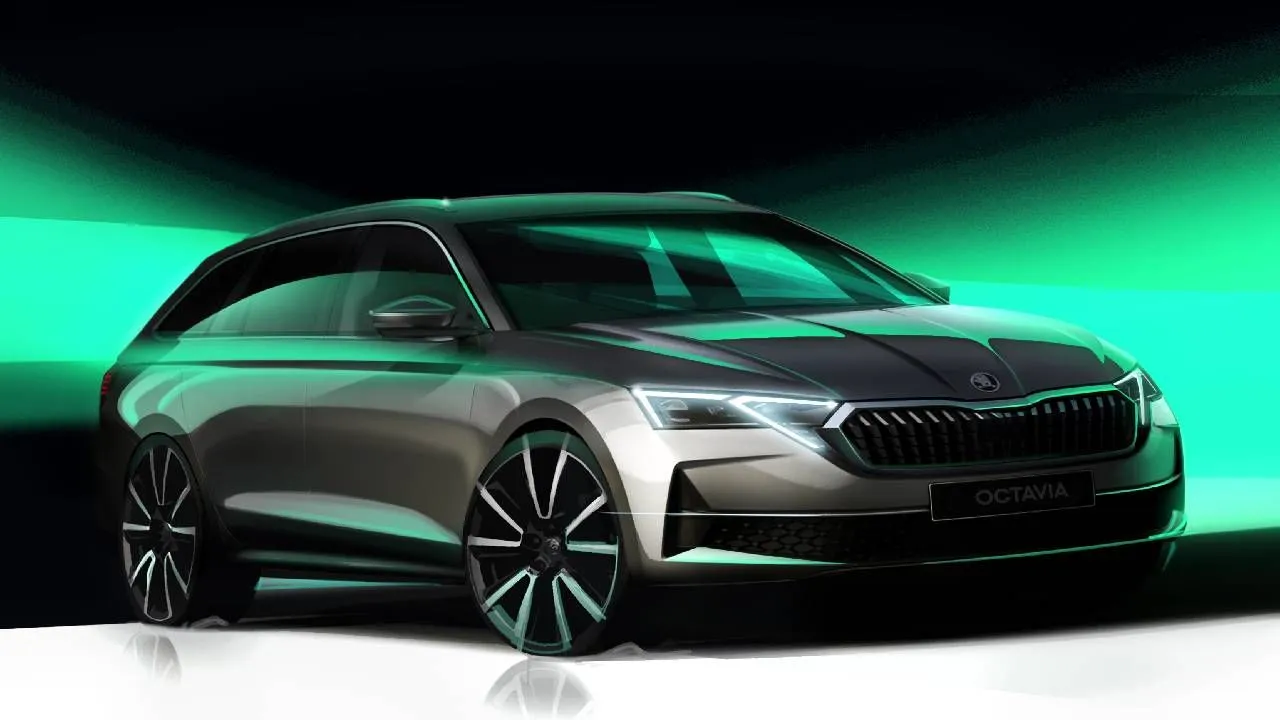 Skoda Octavia Facelift Design Sketch 1 Skoda Octavia Facelift Design Sketch 1