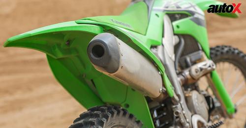 Kawasaki KX250 Exhaust View