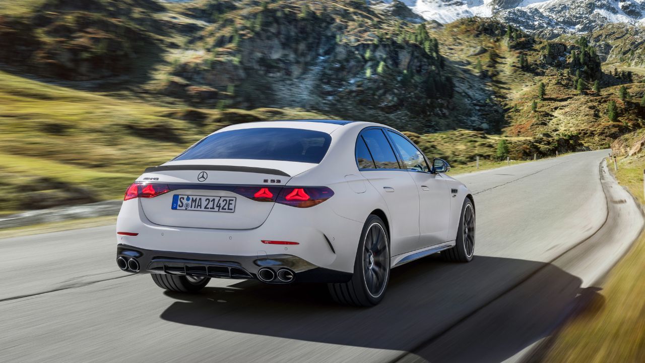 New Mercedes AMG E53 Hybrid Sedan Rear