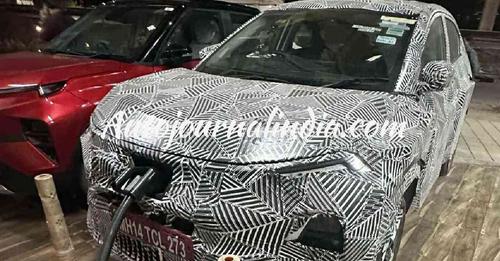 Tata Curvv EV Spy Front