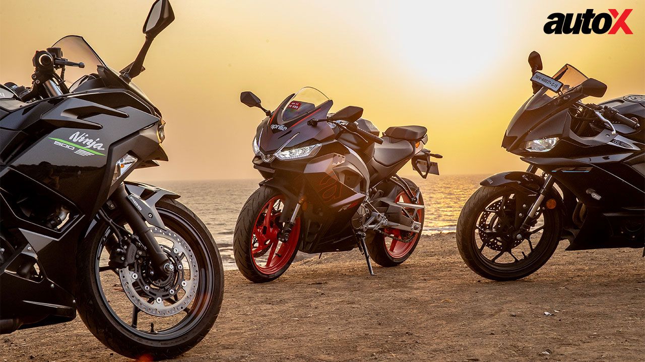 Aprilia RS 457 Vs Kawasaki Ninja 500 Vs Yamaha YZF R3