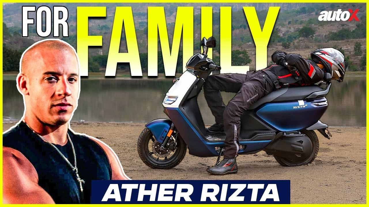 Ather Rizta First Ride Review New Comfort King Family Electric Scooter 2024 AutoX