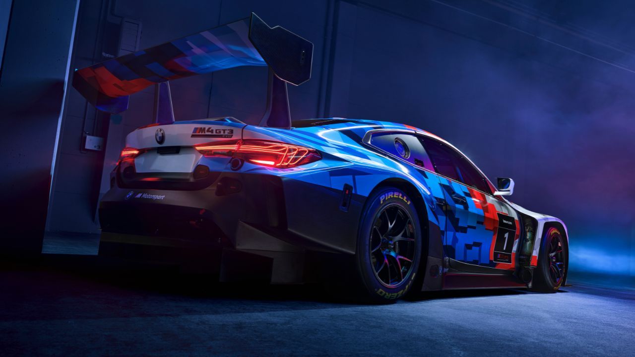 BMW M4 GT3 Evo Rear and Side View