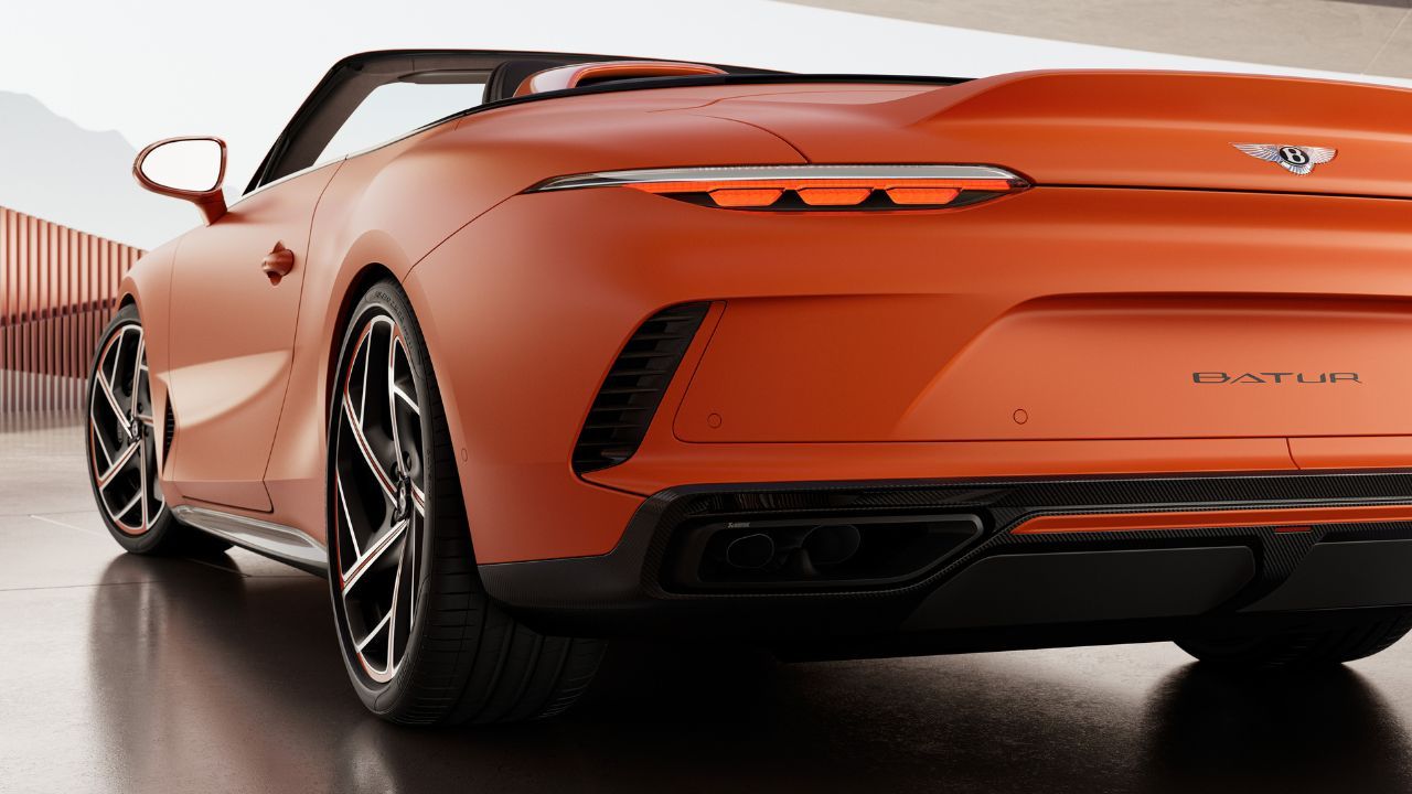 New Bentley Batur Convertible Rear and Side View